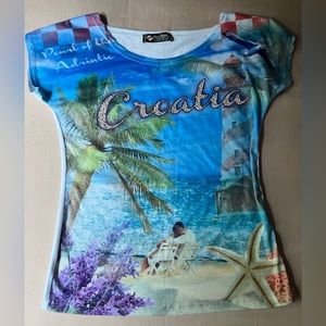 Favor Fashion Croatia Top with Rhinestones